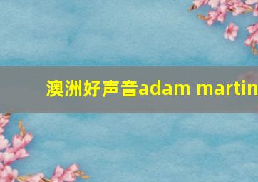 澳洲好声音adam martin